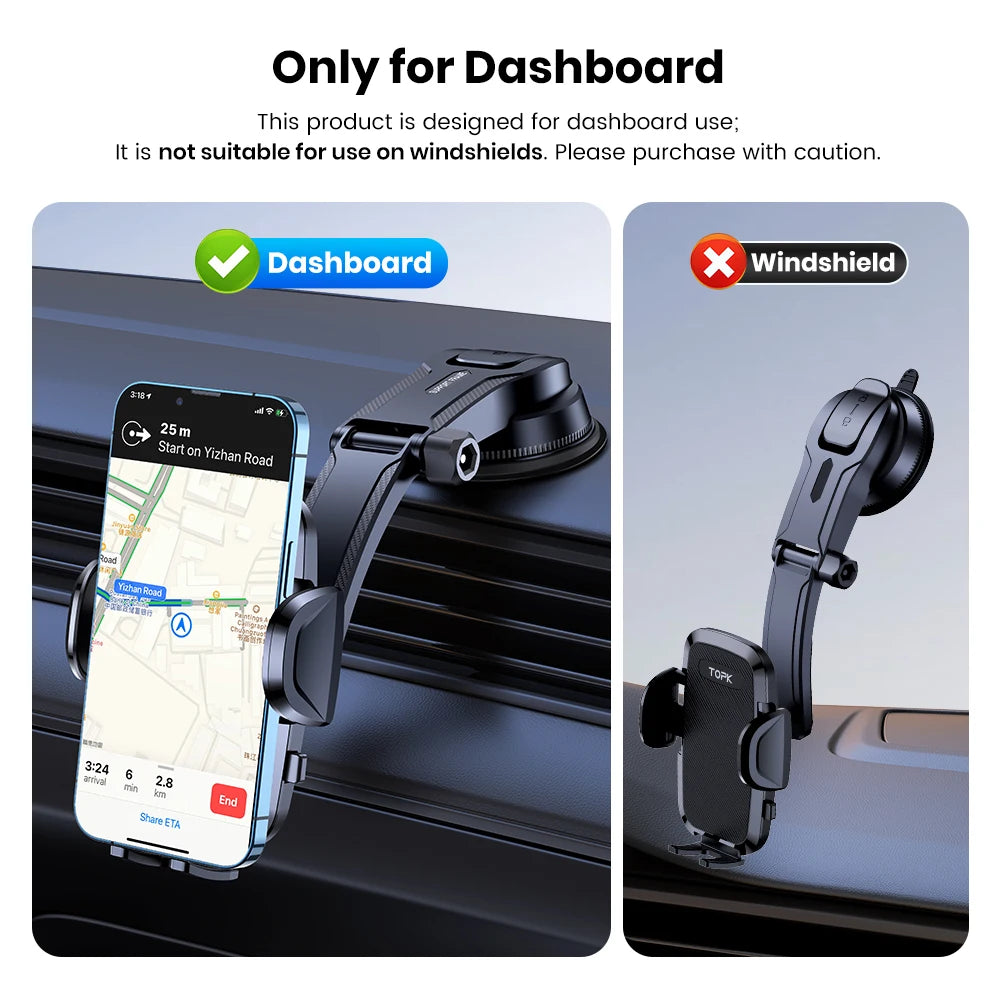 Car Phone Holder Stand Gravity Dashboard Phone Holder Mobile Phone Support Universal For iPhone 13 12 11 Xiaomi Samsung