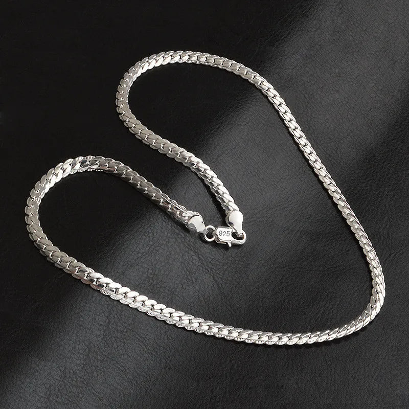 Silver Necklace Chain For Woman & Men