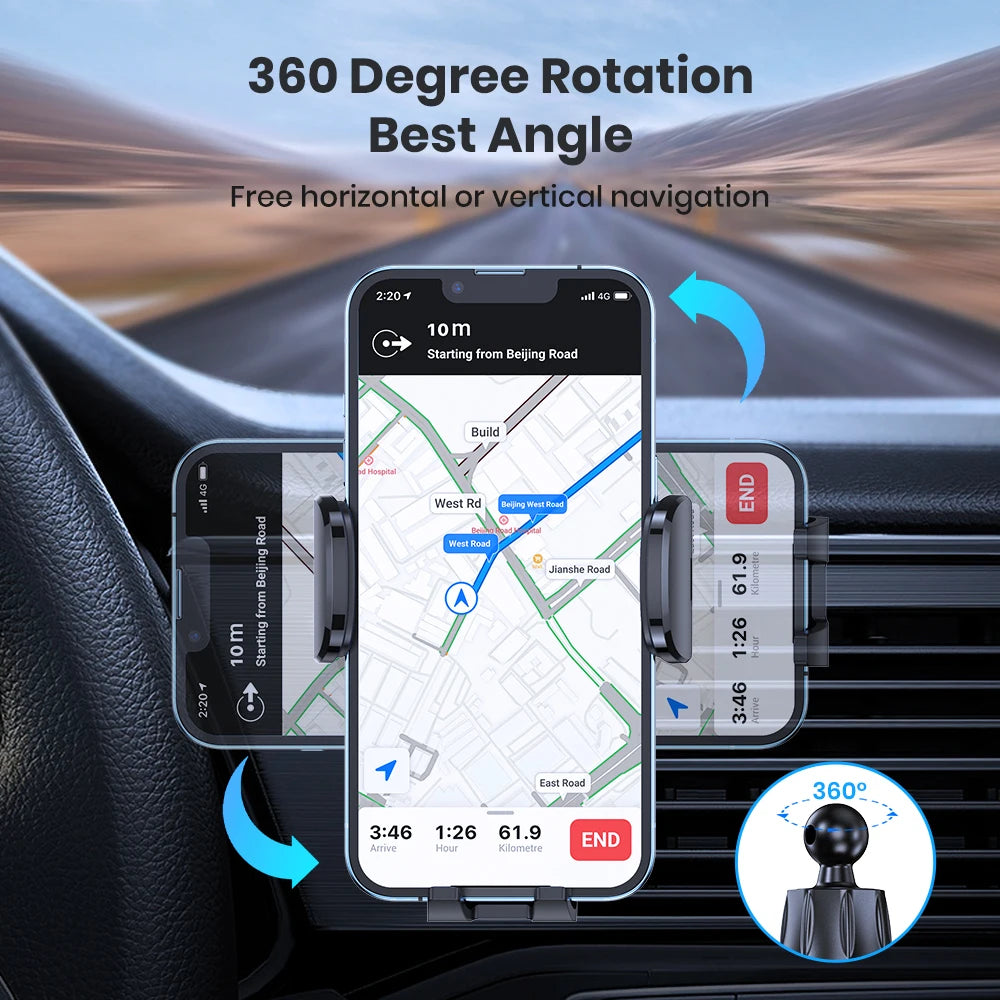 Universal Car Bracket Gravity Auto Phone Holder Car Air Vent Clip Mount Mobile Phone Holder Cell Phone Stand For All Phones