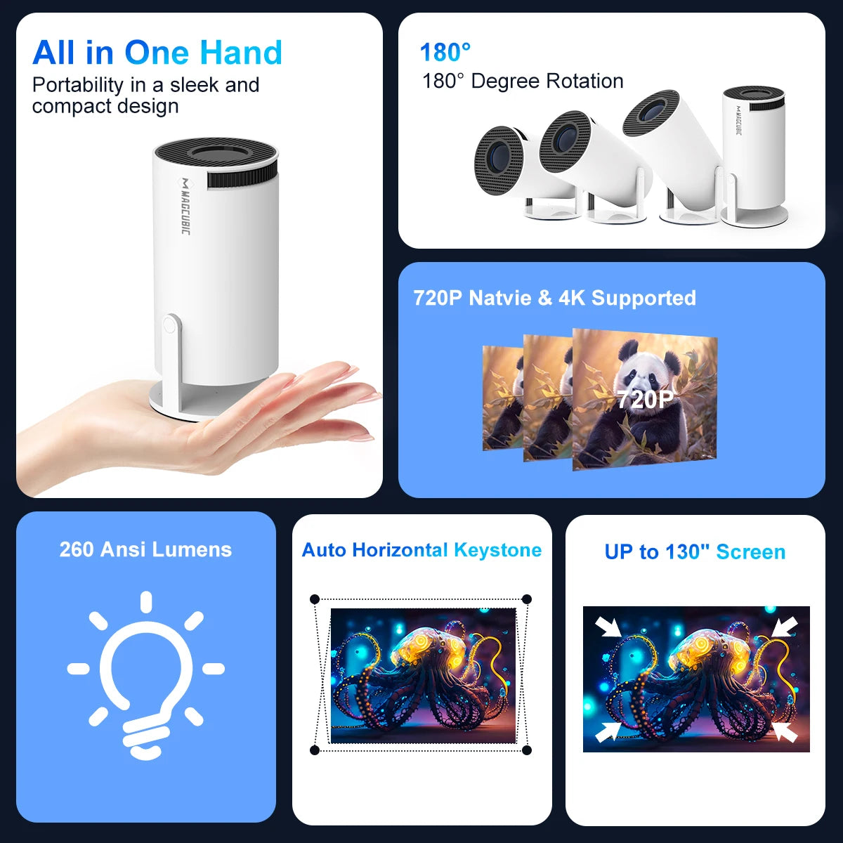 Projector  Home Cinema Outdoor portable