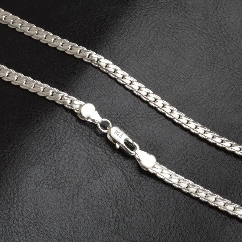 Silver Necklace Chain For Woman & Men