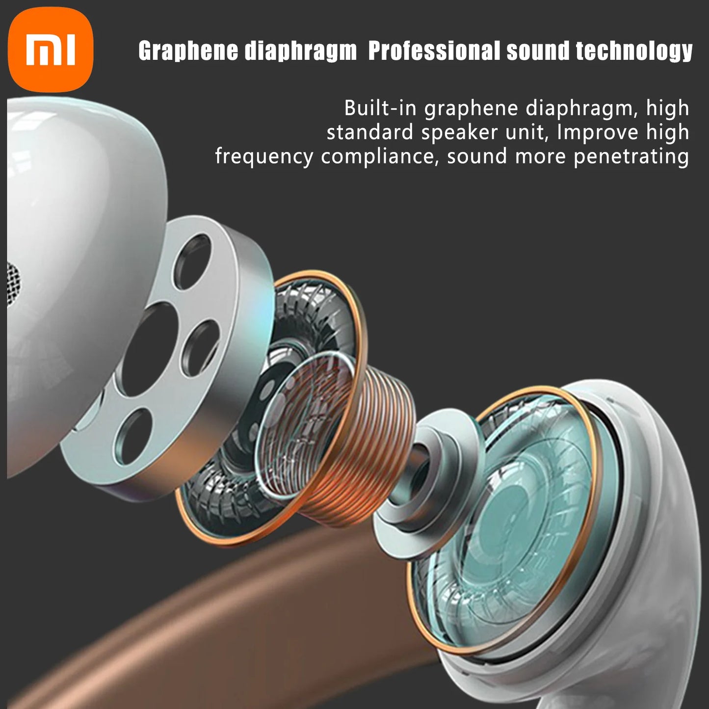 XIAOMI AP05 Wireless Earphone Buds5 HIFI Stereo Sound Bluetooth5.3 Headphone