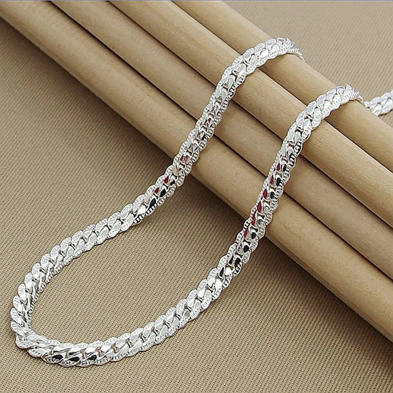 Silver Necklace Chain For Woman & Men